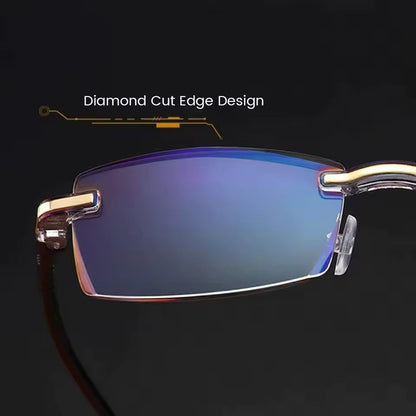 Smart Reading Glasses Rimless Anti Blue Ray Reading Glasses Men Women