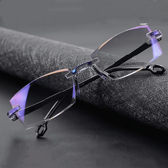 Smart Reading Glasses Rimless Anti Blue Ray Reading Glasses Men Women